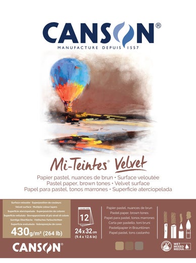 Canson Mi-Teintes Velvet 24x32 cm &ndash; Brown Tones