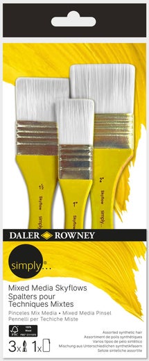 Daler Rowney Simply Mixed Media Skyflow Brush Set (3 pcs)