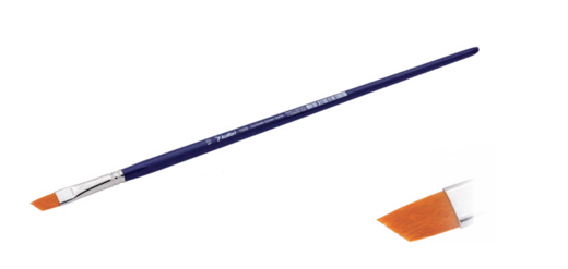 Kolibri 1009 Flat Angled Brush for Acrylic and Oil (Golden Sable)