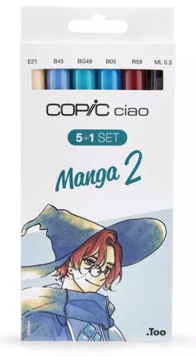 Copic Ciao Manga 2 (5 +1) Set